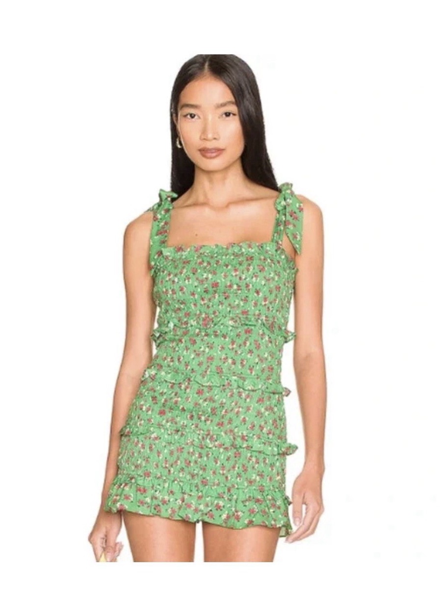 More To Come Despina Shoulder Tie Dress